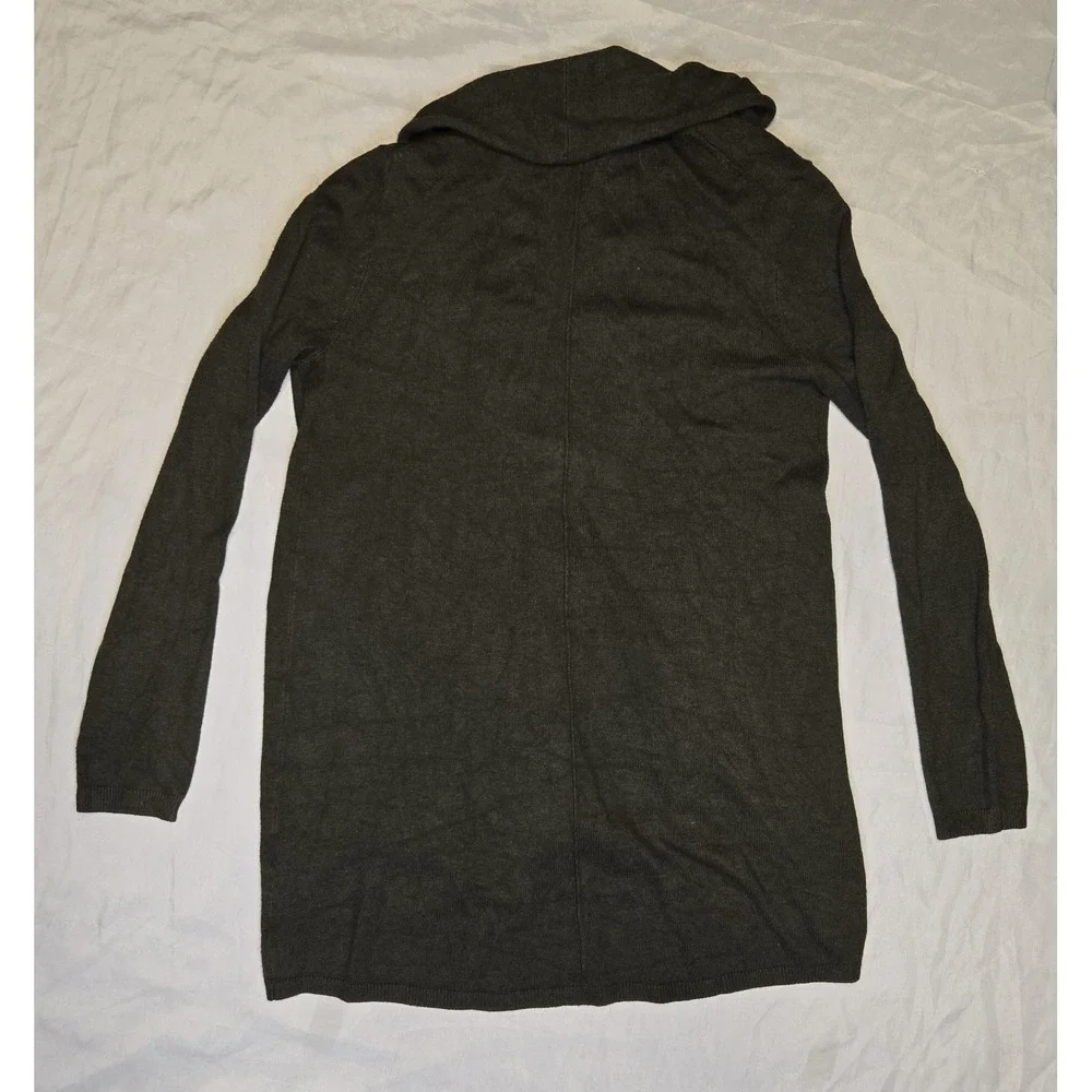 ZARA Knit Long Sleeve Open Cardigan Women‎ Small Casual Soft Olive Green Sweater
